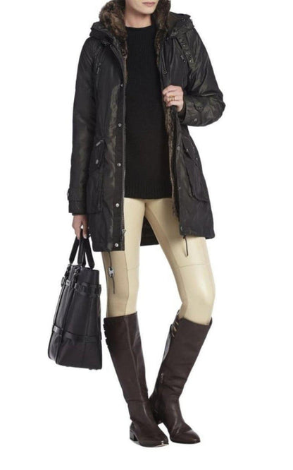 Central Brown Leather Riding Boots BCBGMAXAZRIA