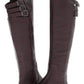 Central Brown Leather Riding Boots BCBGMAXAZRIA