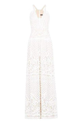 Christel Floral Lace Gown BCBGMAXAZRIA