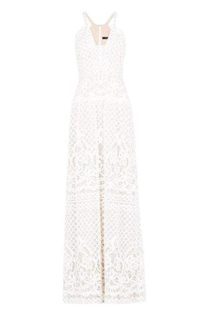 Christel Floral Lace Gown BCBGMAXAZRIA