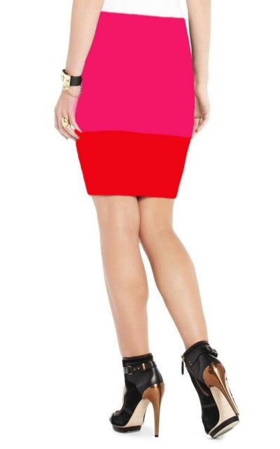 BCBGMAXAZRIA Color Block Scarlett Pencil Skirt - Runway Catalog