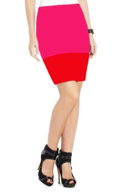 BCBGMAXAZRIA Color Block Scarlett Pencil Skirt - Runway Catalog