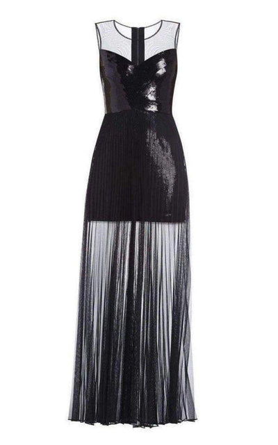 BCBGMAXAZRIA Cynthia Sequinned Detail Pleated Gown - Runway Catalog