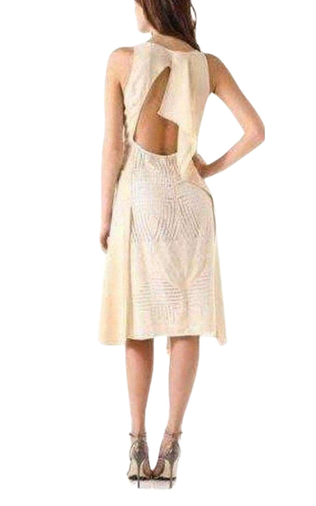 BCBGMAXAZRIA Dayanna Color Block Silk Dress - Runway Catalog