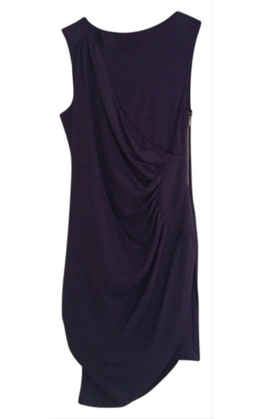 Draped Side Zipper Dress BCBGMAXAZRIA