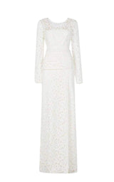 Elizabella Cutout Lace Gown BCBGMAXAZRIA