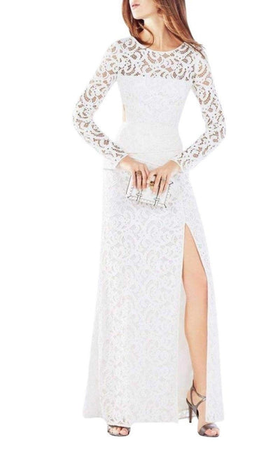 BCBGMAXAZRIA Elizabella Cutout Lace Gown - Runway Catalog