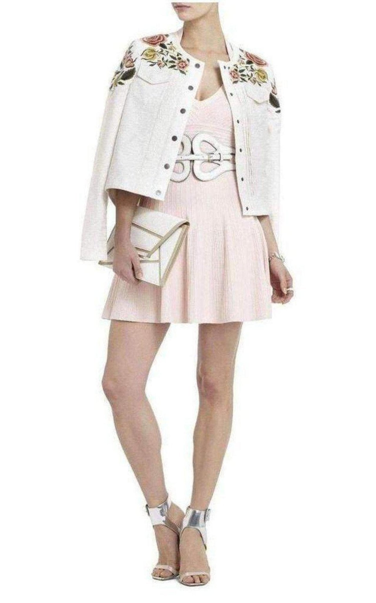 BCBGMAXAZRIA Elizabeth Ottoman Stitched Dress - Runway Catalog