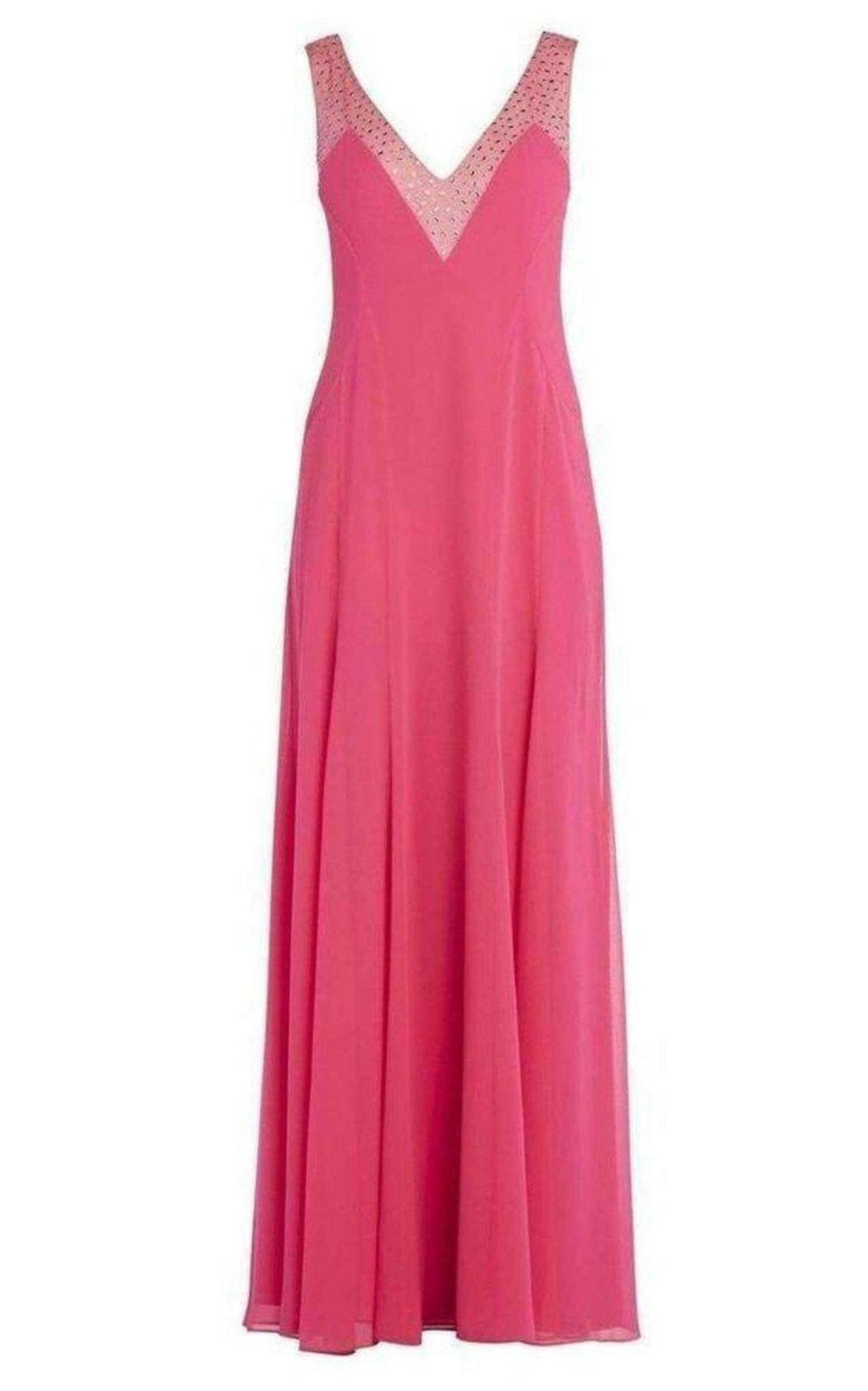 BCBGMAXAZRIA Embellished Plunging V - Neck Gown - Runway Catalog