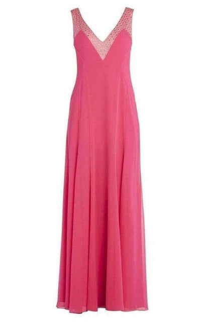 BCBGMAXAZRIA Embellished Plunging V - Neck Gown - Runway Catalog