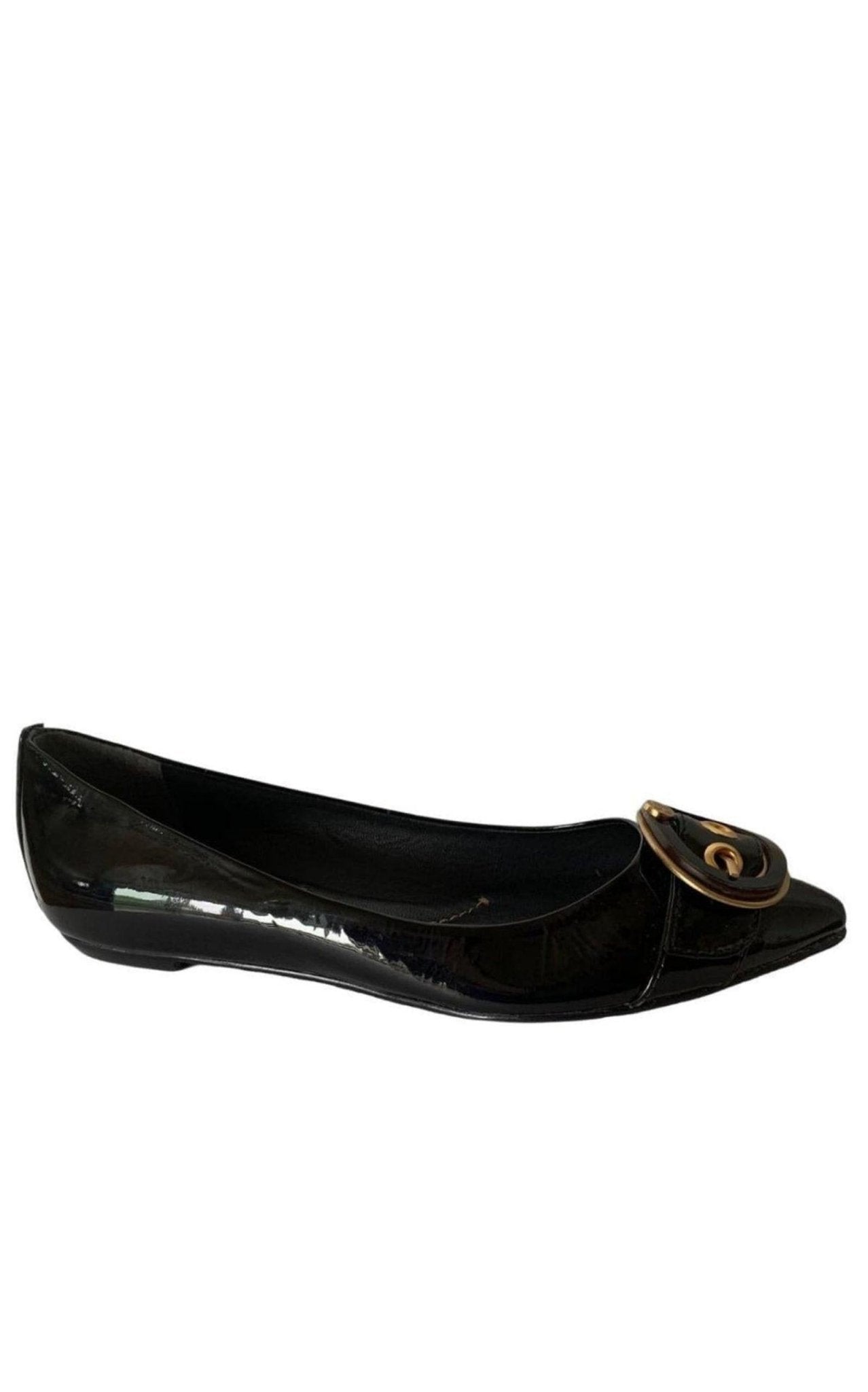 BCBGMAXAZRIA Emlyn Patent Leather Flats Shoes - Runway Catalog