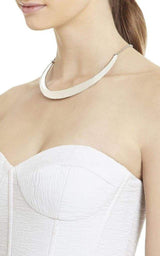 BCBGMAXAZRIA Enamel Collar Necklace