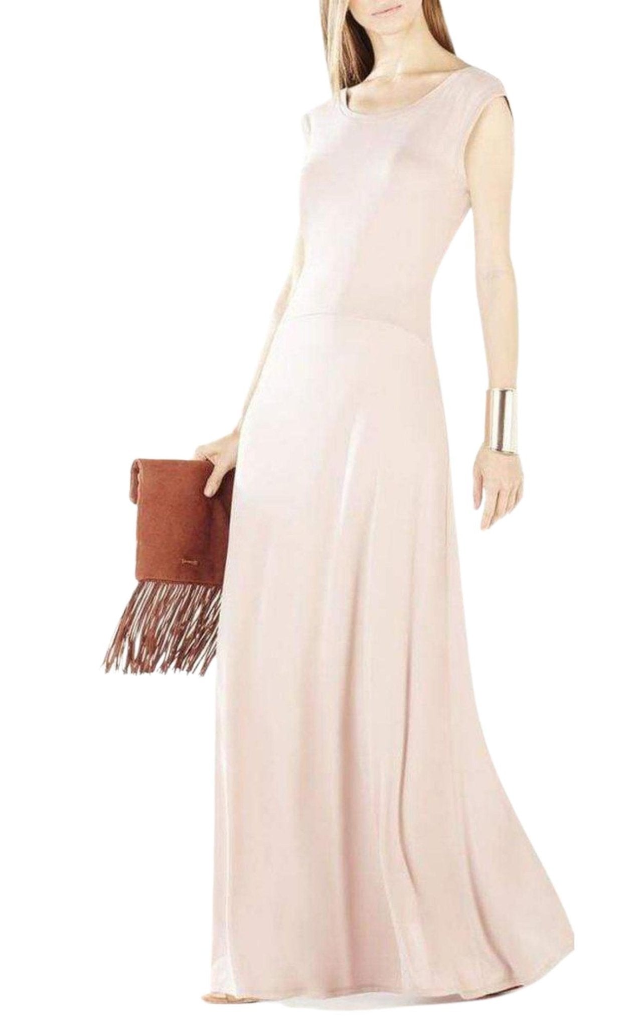 BCBGMAXAZRIA Evey Deep V - Back Maxi Dress - Runway Catalog