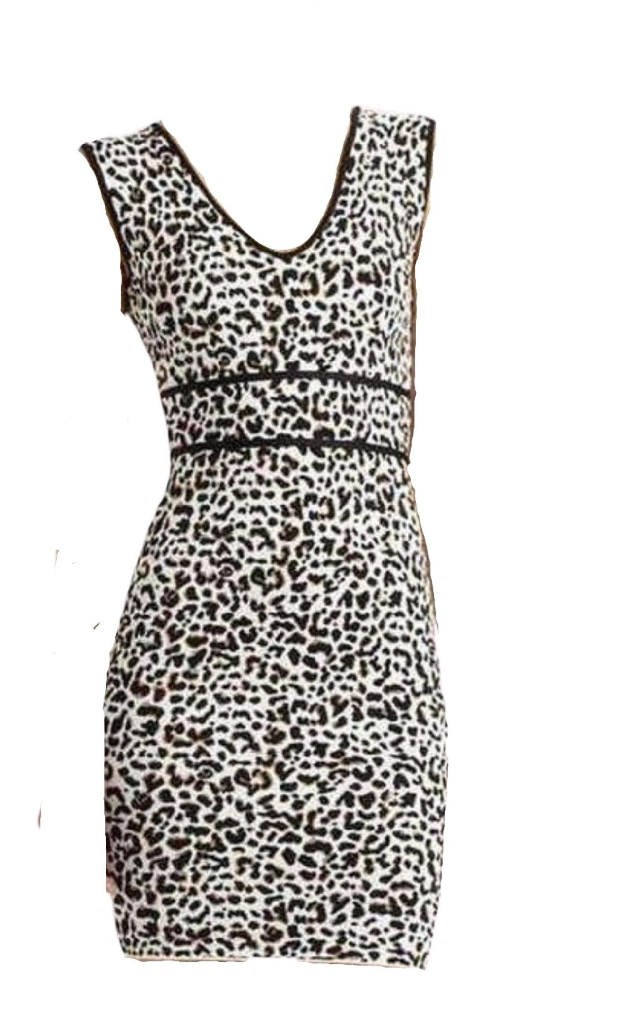 BCBGMAXAZRIA Fancy Leopard Cocktail Dress - Runway Catalog