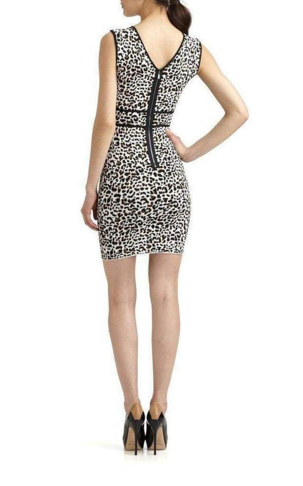 BCBGMAXAZRIA Fancy Leopard Cocktail Dress - Runway Catalog
