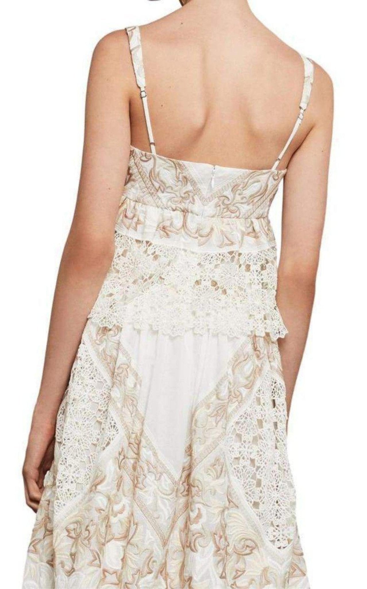 BCBGMAXAZRIA Floral Embroidered Tank Top - Runway Catalog