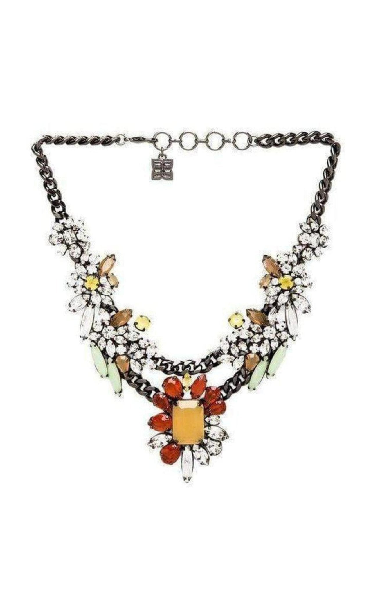 BCBGMAXAZRIA Floral Stone Necklace - Runway Catalog