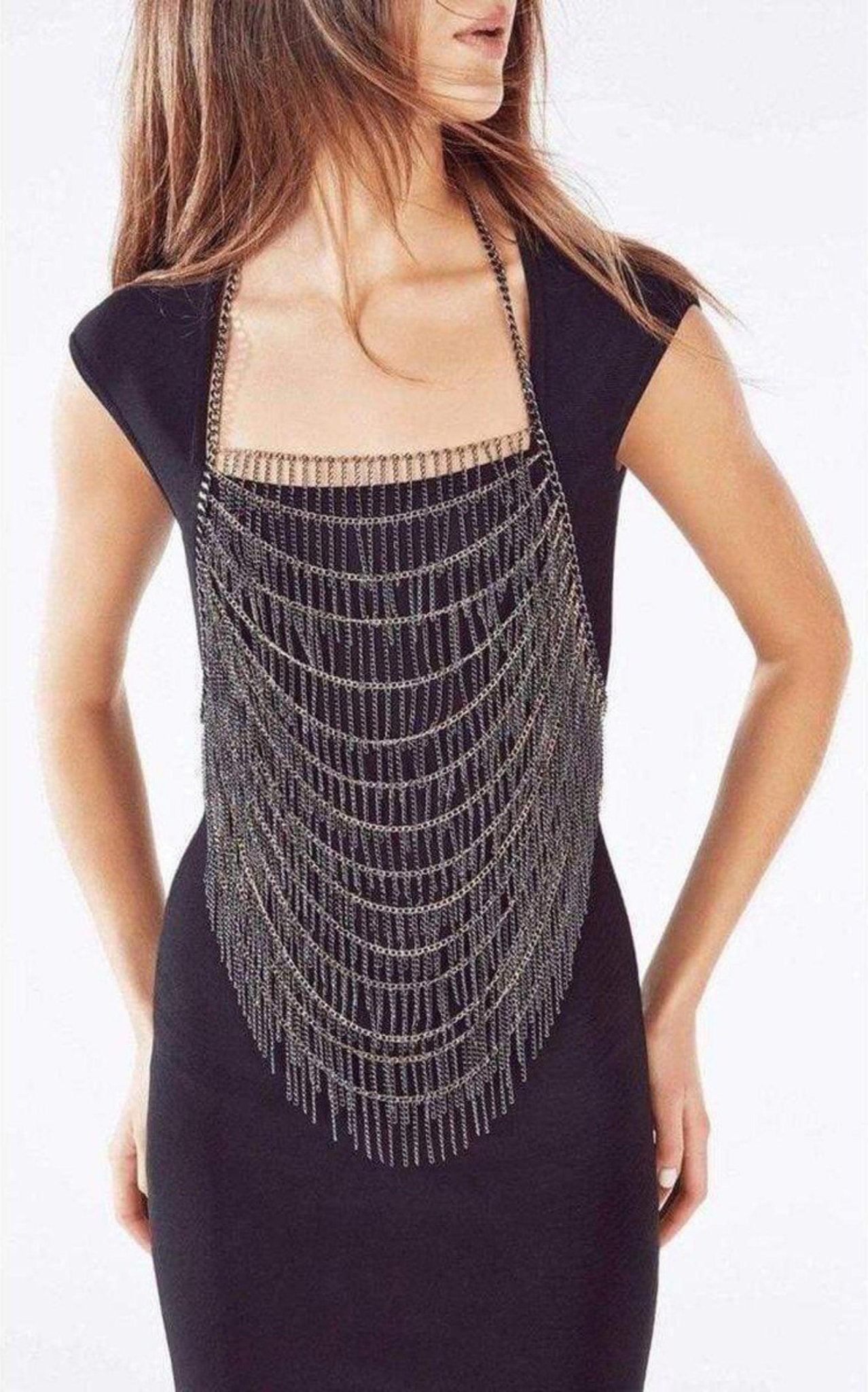 BCBGMAXAZRIA Fringe Body Chain - Runway Catalog
