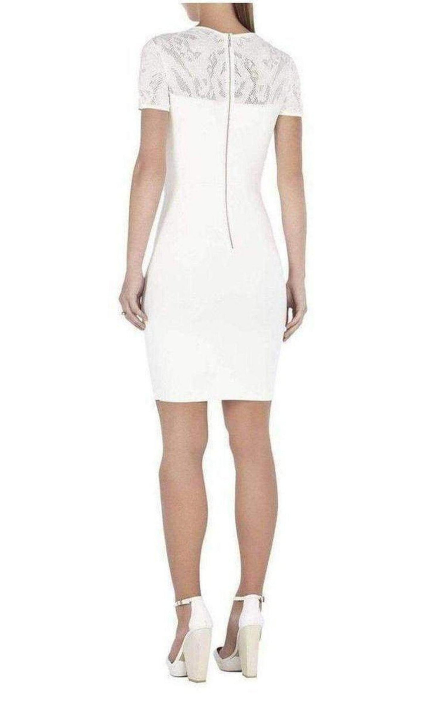 Gardenia Myley Pointelle Detail Dress BCBGMAXAZRIA