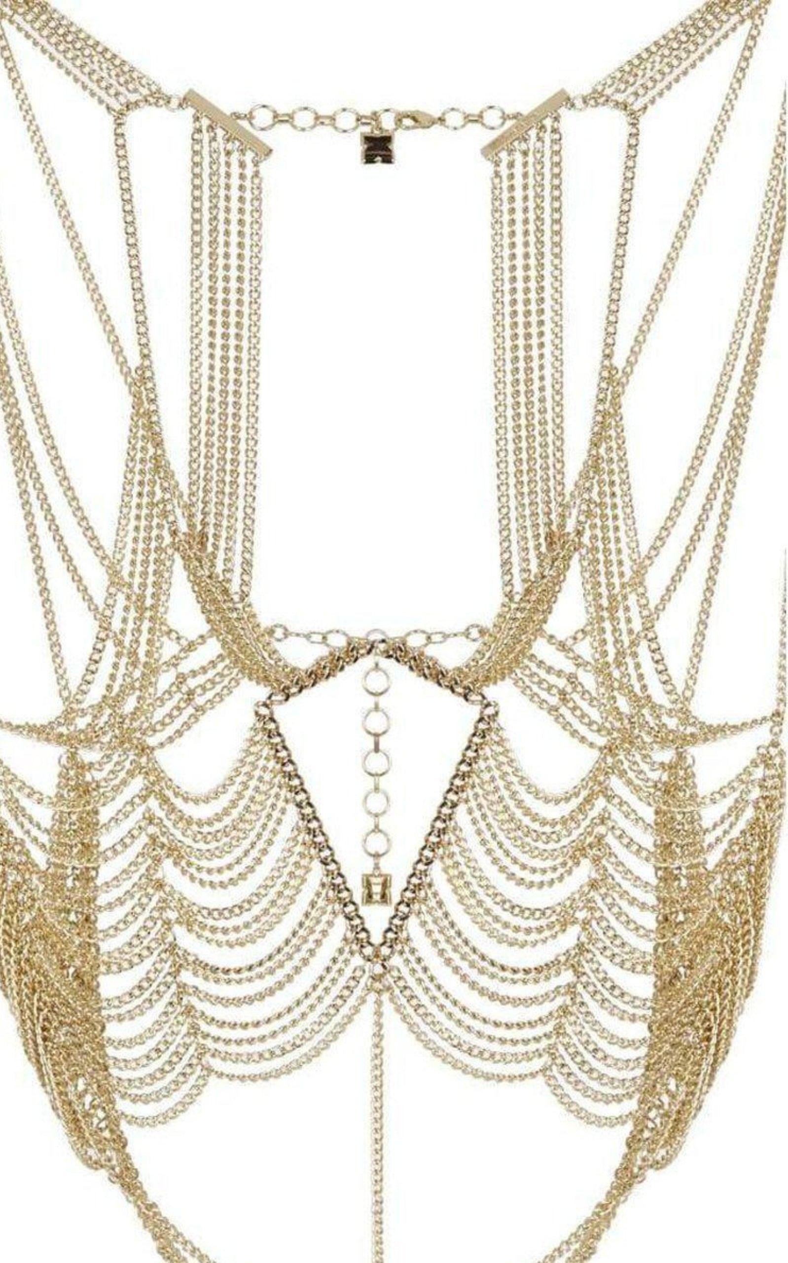 Gold Cutout Body Chain BCBGMAXAZRIA