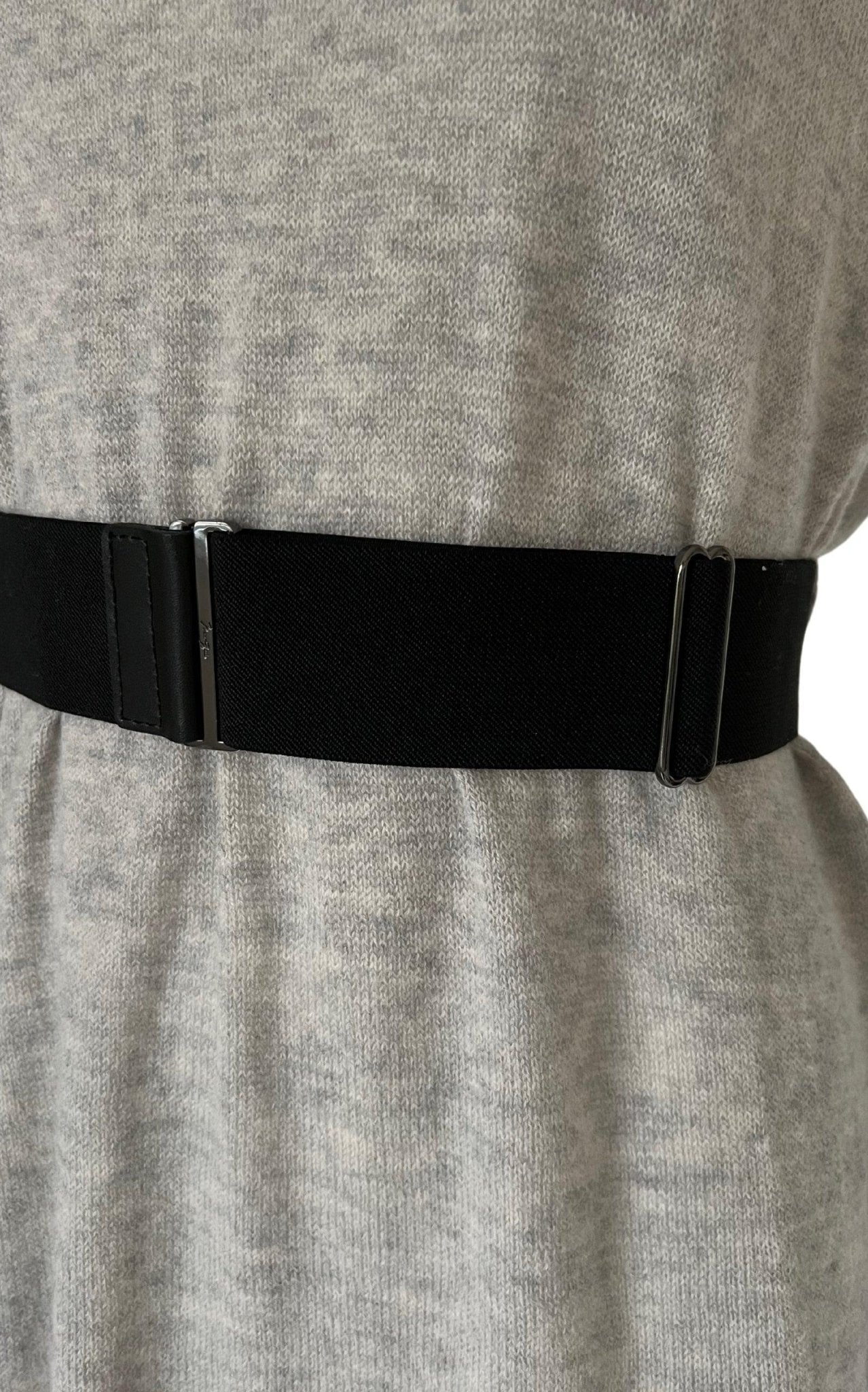 BCBGMAXAZRIA Grey Ruffle Cashmere Blend Dress - Runway Catalog