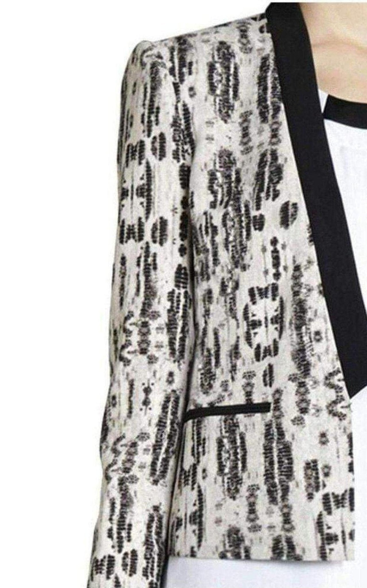 BCBGMAXAZRIA Guy Printed Jacket - Runway Catalog