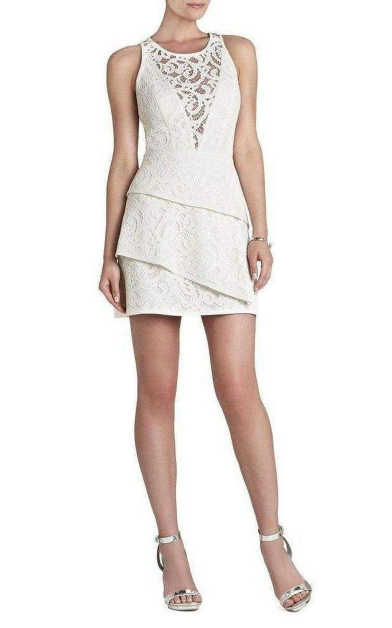 BCBGMAXAZRIA Hannah Engineered Lace Dress - Runway Catalog