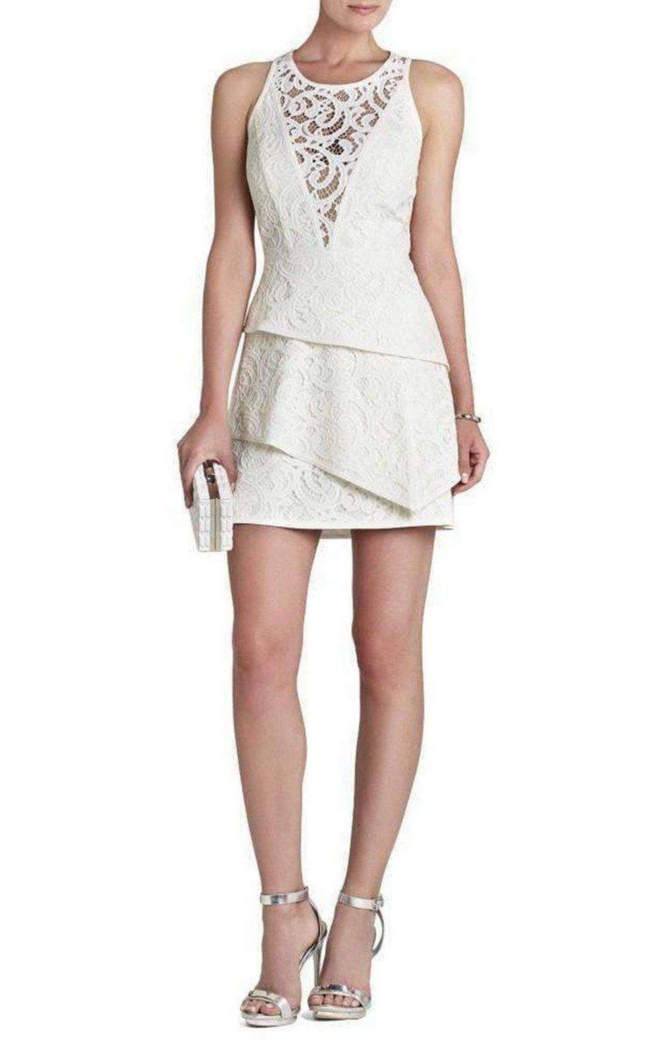 BCBGMAXAZRIA Hannah Engineered Lace Dress - Runway Catalog