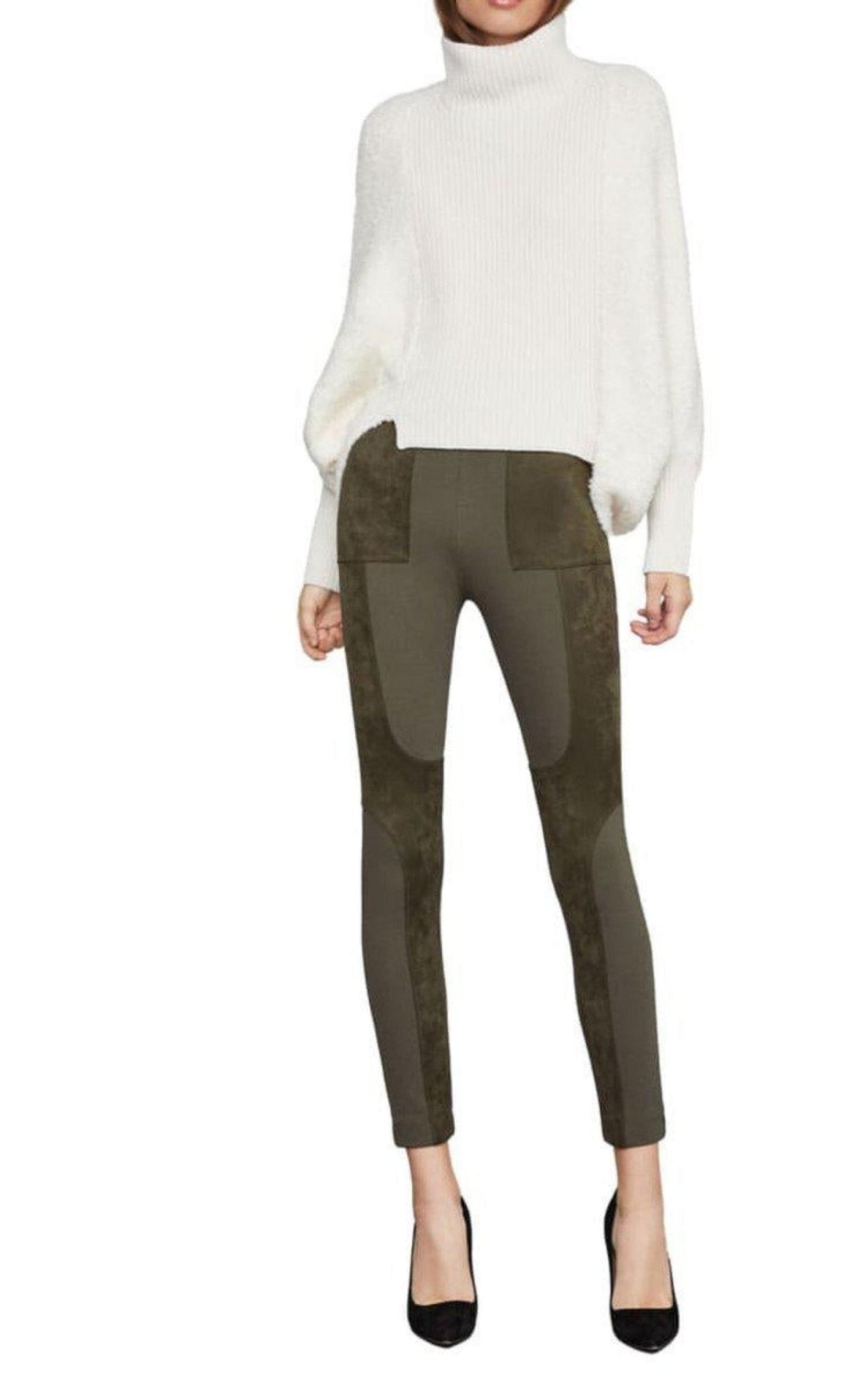 BCBGMAXAZRIA High - Low Turtleneck Merino Blend Sweater - Runway Catalog