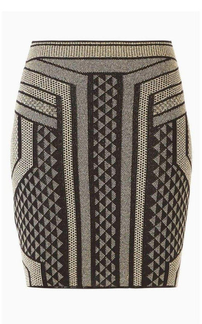 BCBGMAXAZRIA Josa Metallic Pencil Skirt - Runway Catalog