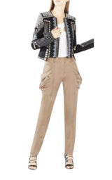 Keith Draped Pockets Pants BCBGMAXAZRIA