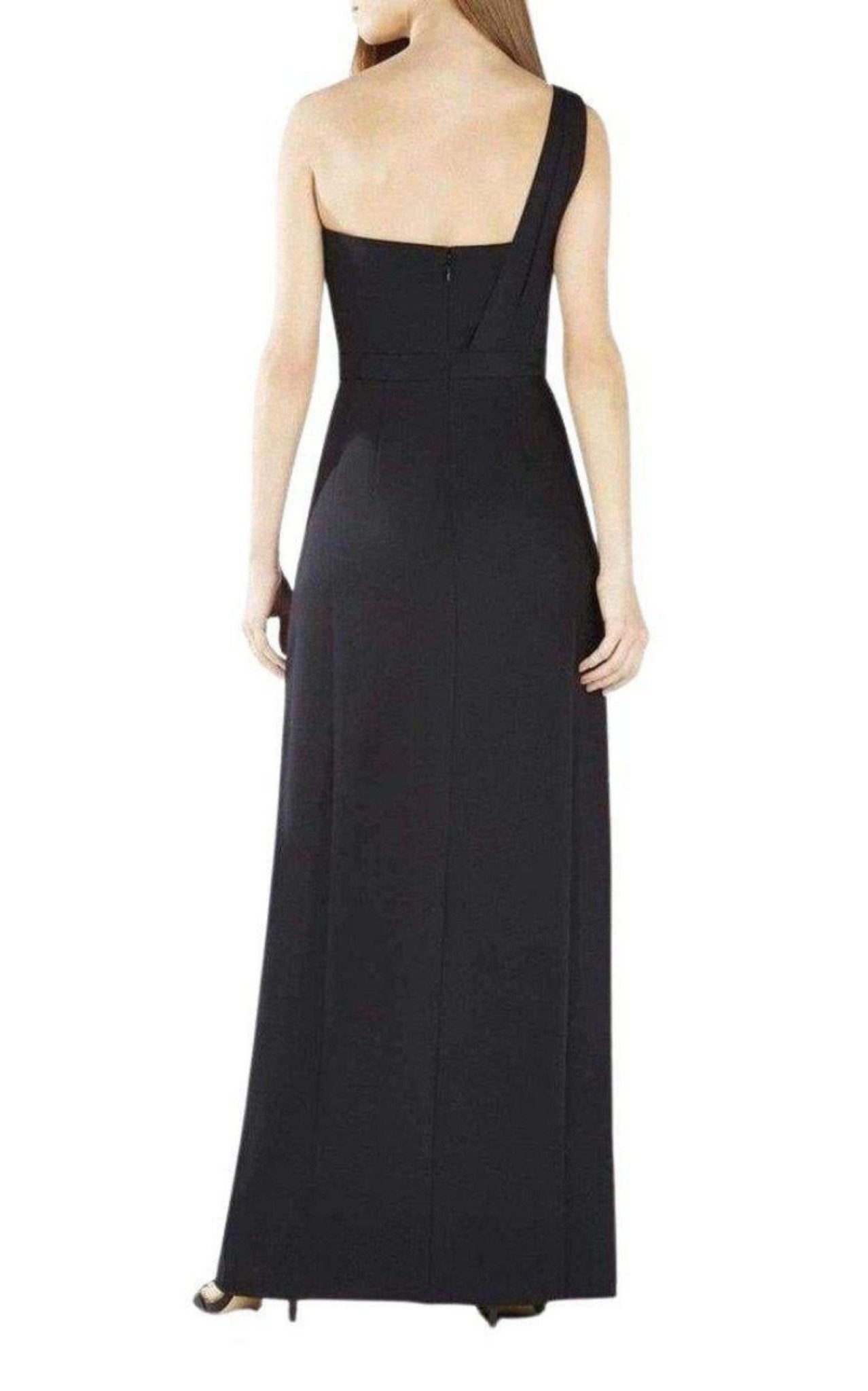 BCBGMAXAZRIA Kristine One - Shoulder Peplum Gown - Runway Catalog