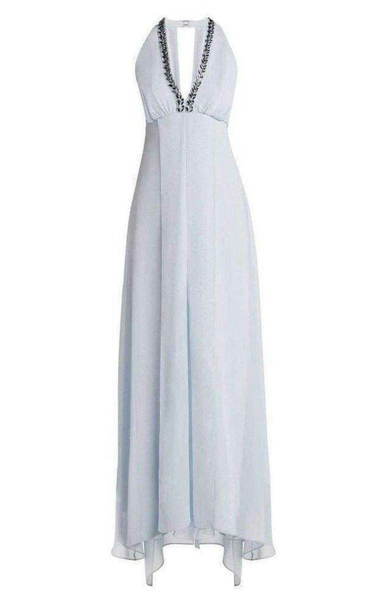 BCBGMAXAZRIA Kristyn Plunging V - Neck T - Back Dress - Runway Catalog