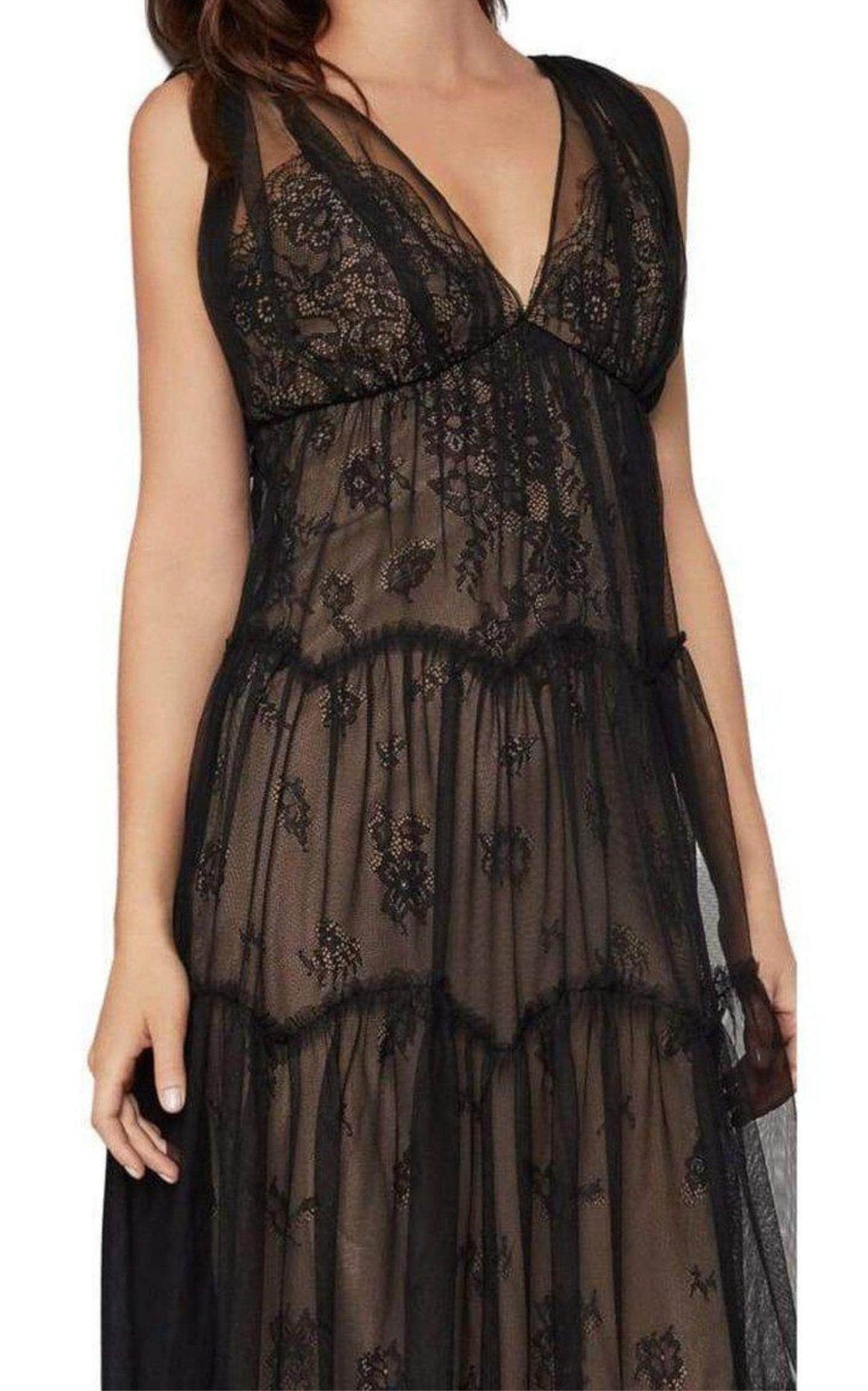 Lace Tulle Gown BCBGMAXAZRIA