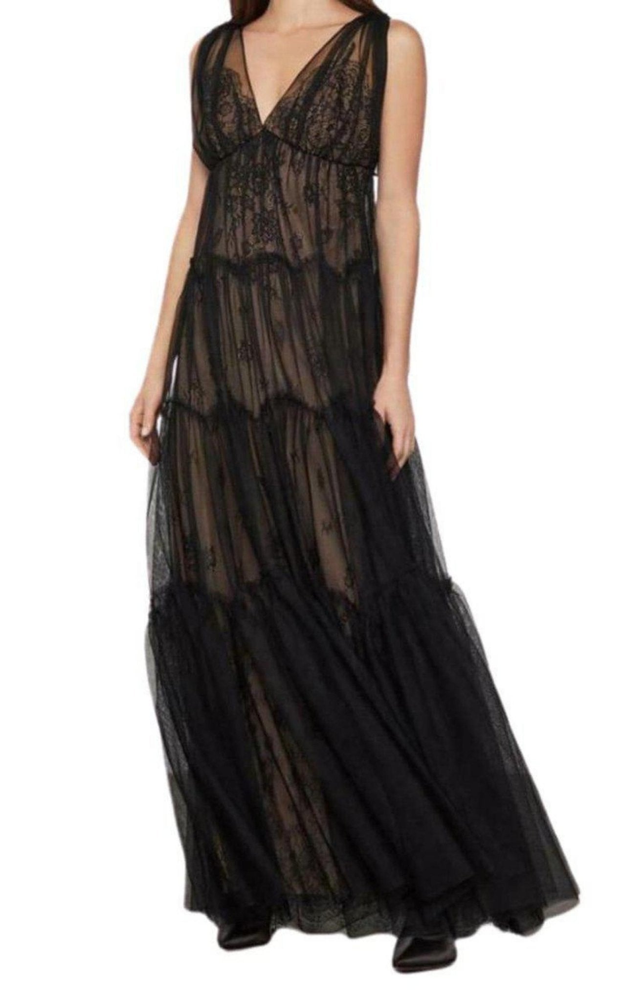 BCBGMAXAZRIA Lace Tulle Gown - Runway Catalog