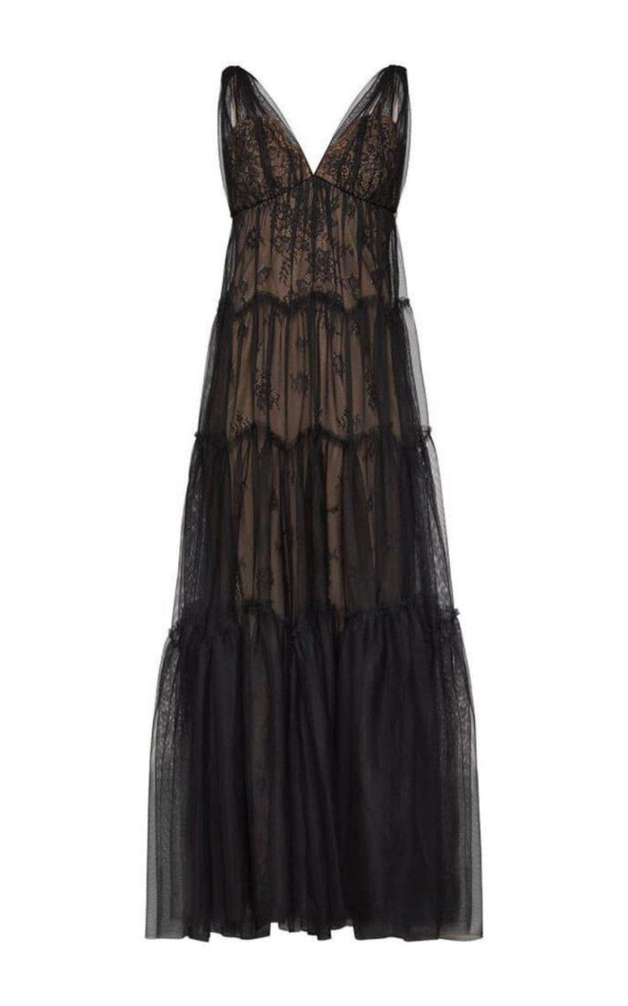 BCBGMAXAZRIA Lace Tulle Gown - Runway Catalog
