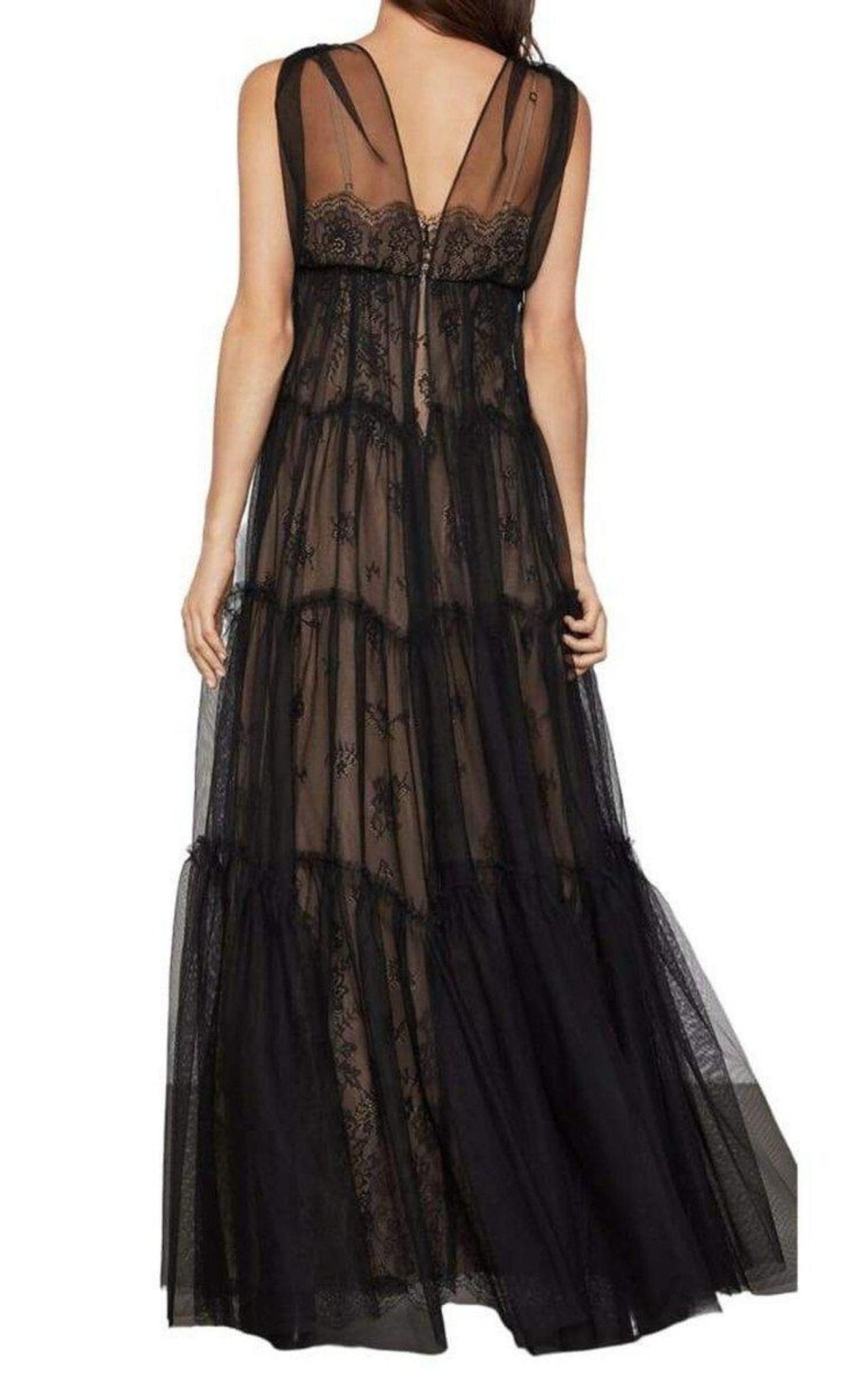 BCBGMAXAZRIA Lace Tulle Gown - Runway Catalog