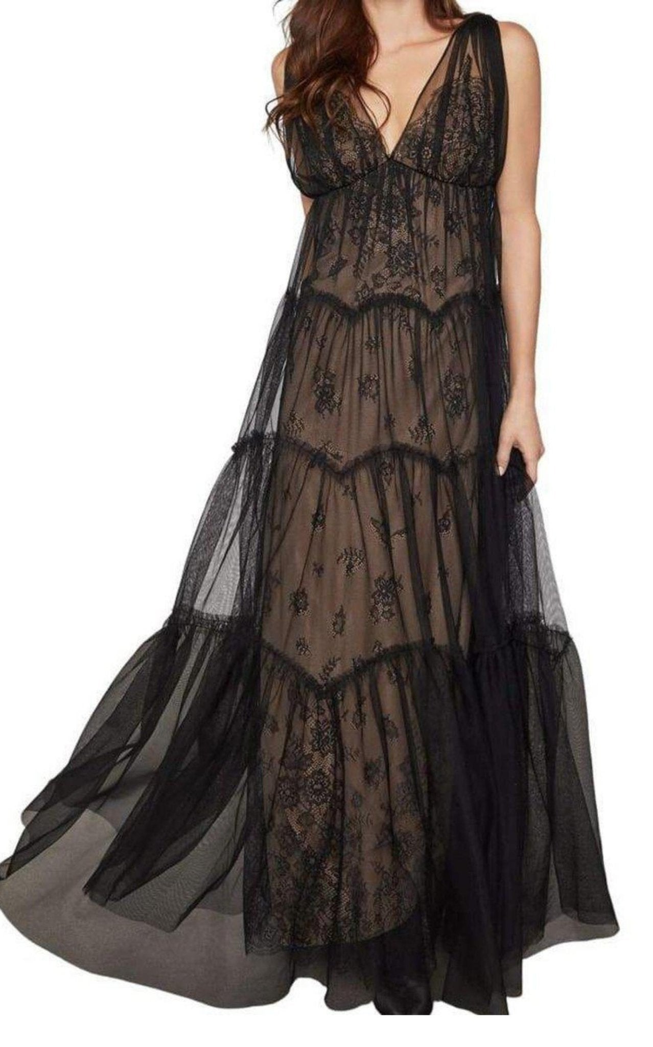 BCBGMAXAZRIA Lace Tulle Gown - Runway Catalog