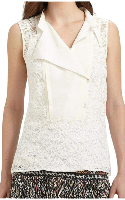 BCBGMAXAZRIA Layne Sleeveless Lace Top - Runway Catalog