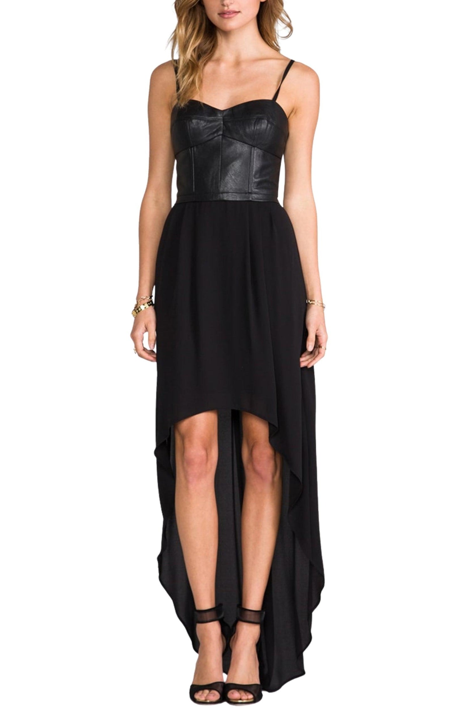 Leandra Bustier Draped Dress BCBGMAXAZRIA