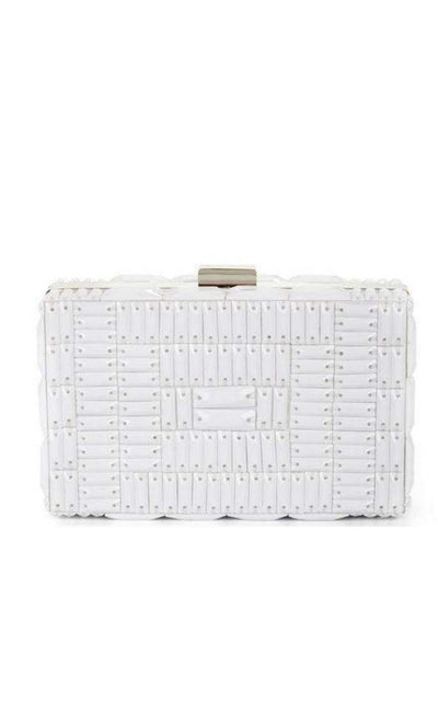 BCBGMAXAZRIA Lexi Large Beaded Box Clutch - Runway Catalog