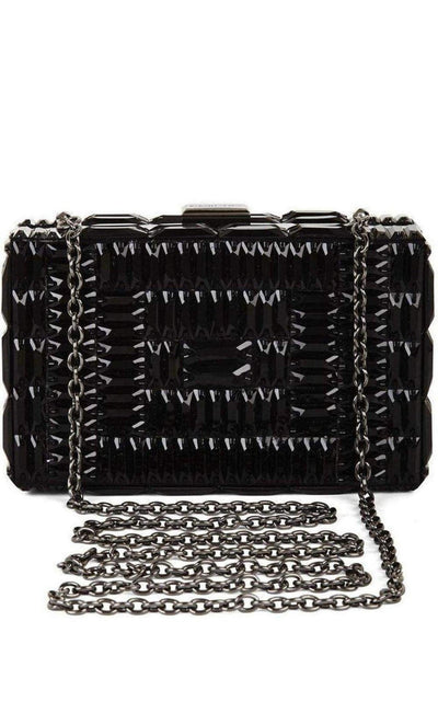 BCBGMAXAZRIA Lexi Large Beaded Box Clutch - Runway Catalog