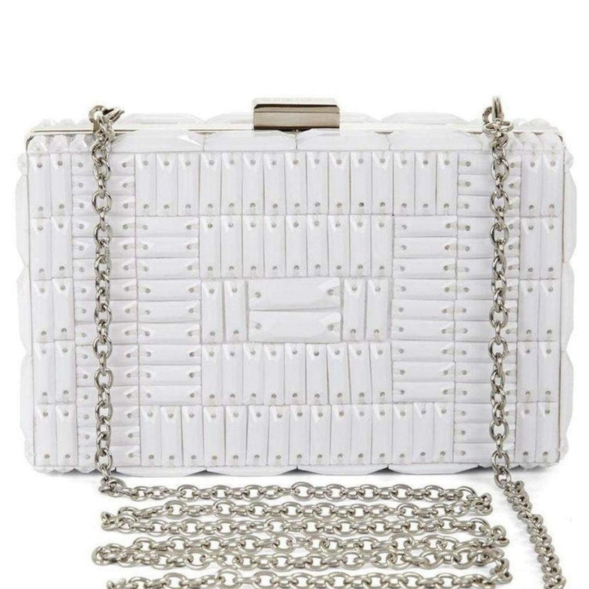 BCBGMAXAZRIA Lexi Large Beaded Box Clutch - Runway Catalog
