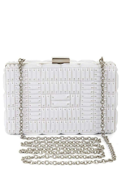 BCBGMAXAZRIA Lexi Large Beaded Box Clutch - Runway Catalog