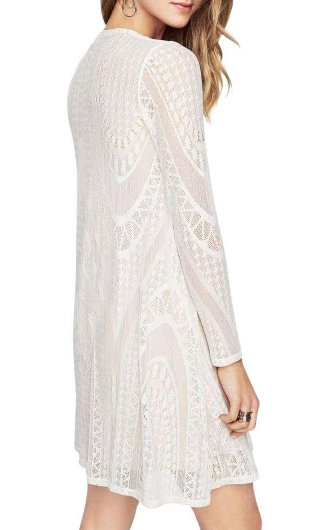 BCBGMAXAZRIA Long - Sleeve Lace Dress - Runway Catalog
