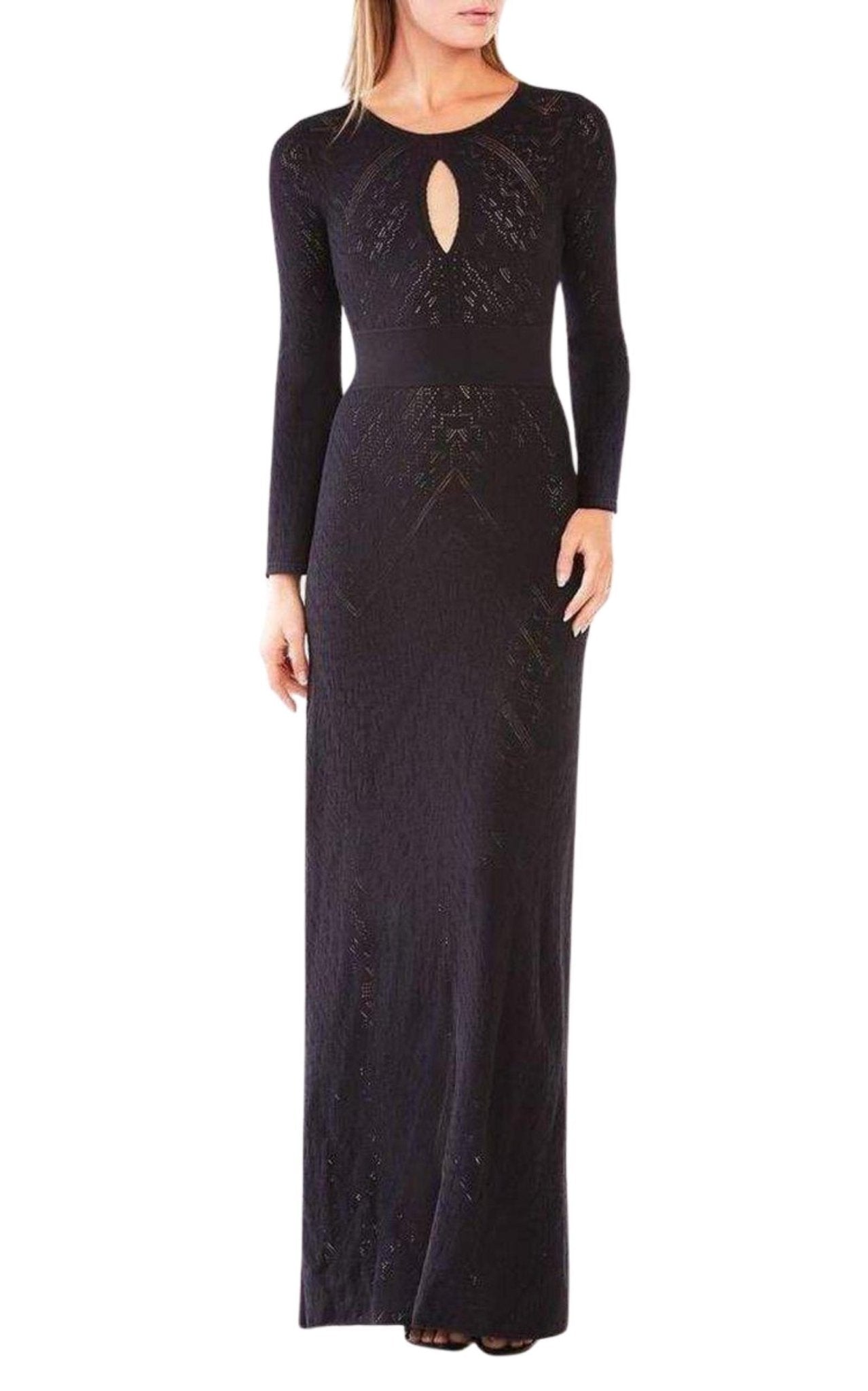 BCBGMAXAZRIA Loryn Cutout Pointelle Maxi Dress - Runway Catalog
