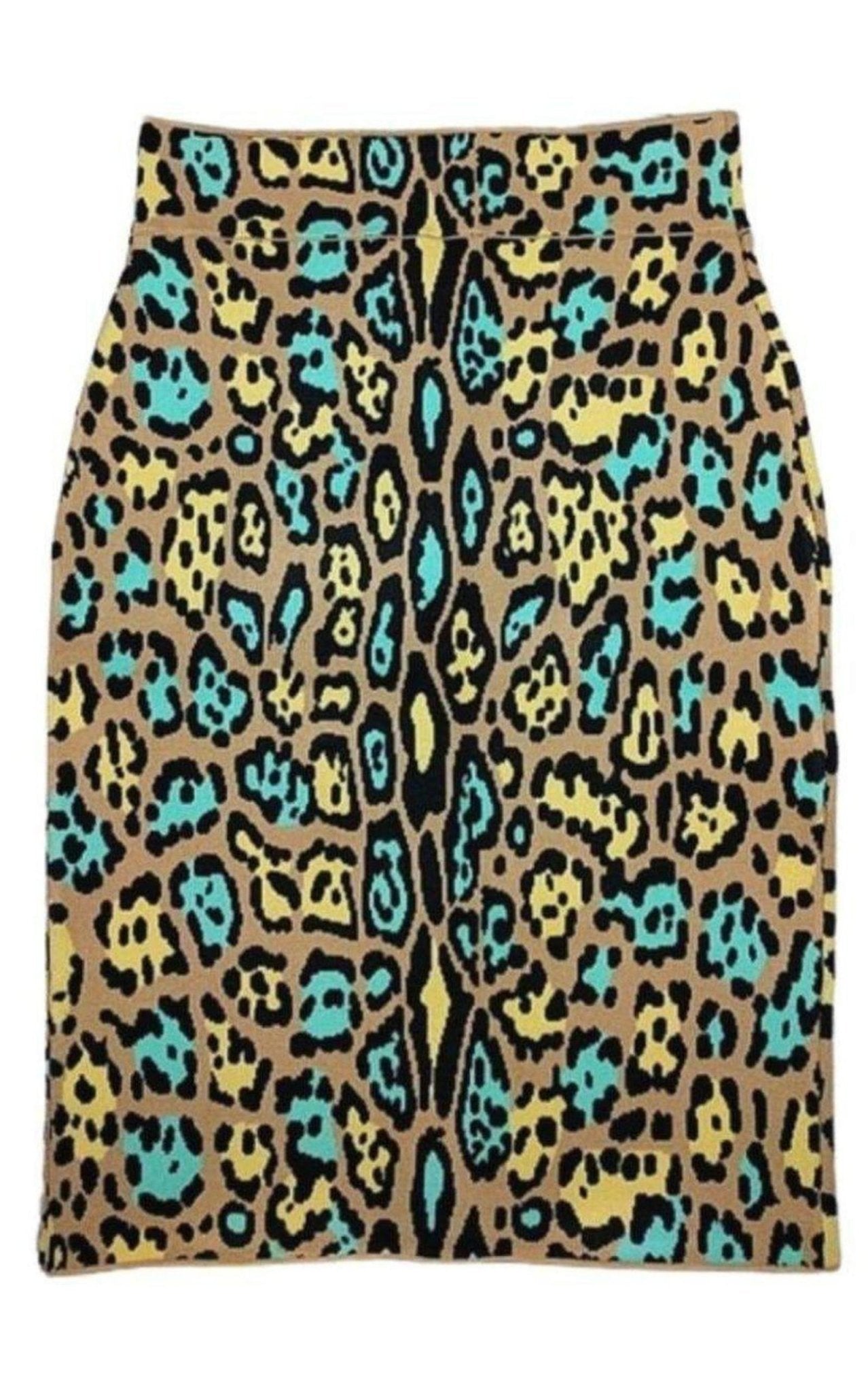 BCBGMAXAZRIA Lucine Leopard Print Pencil Skirt - Runway Catalog
