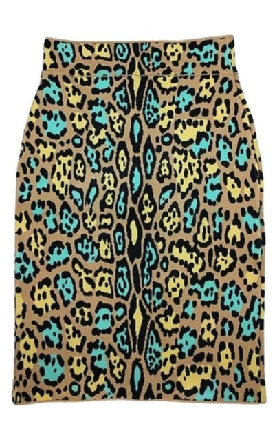 BCBGMAXAZRIA Lucine Leopard Print Pencil Skirt - Runway Catalog