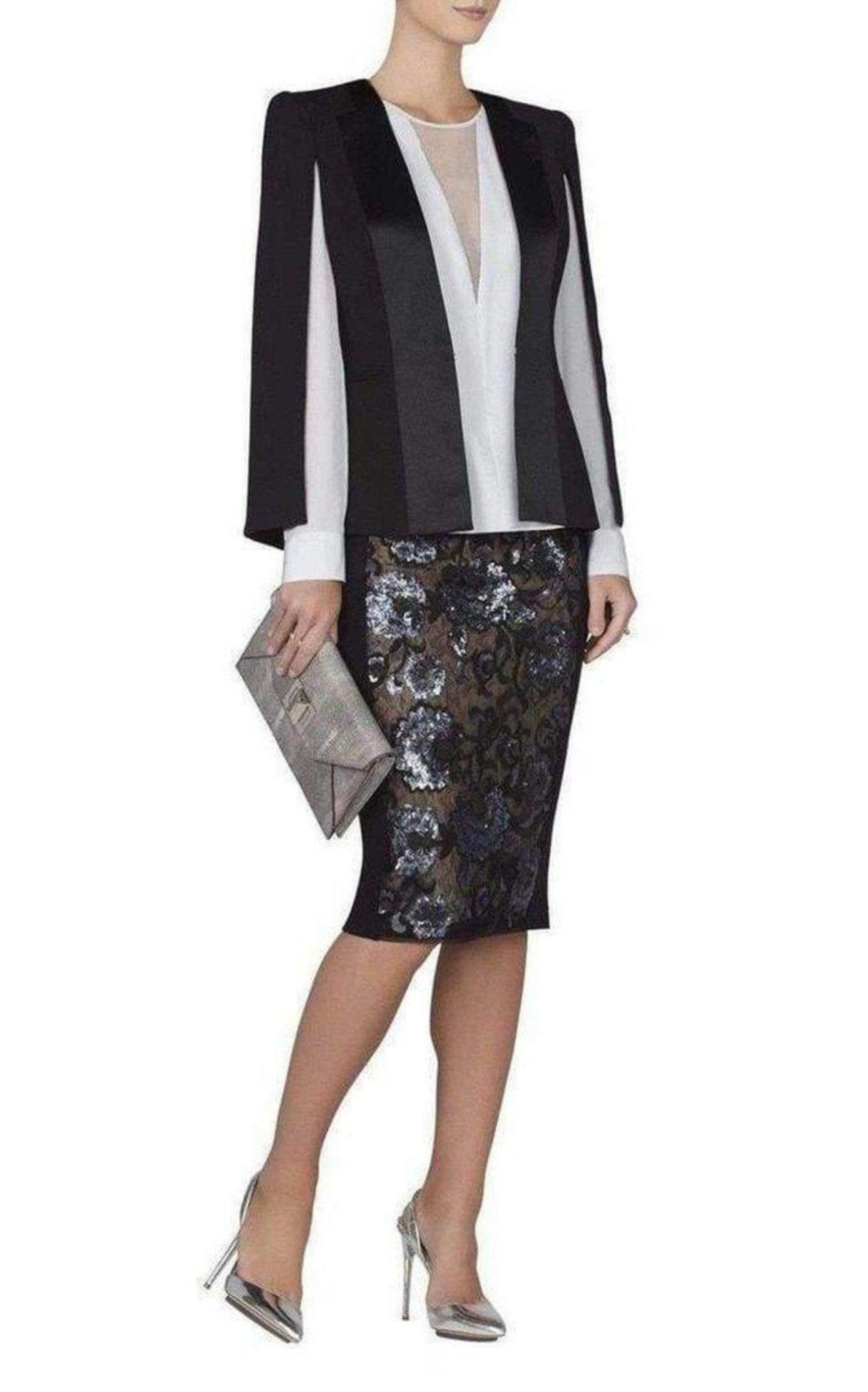 BCBGMAXAZRIA Marrisa Draped - Front Silk Blouse - Runway Catalog