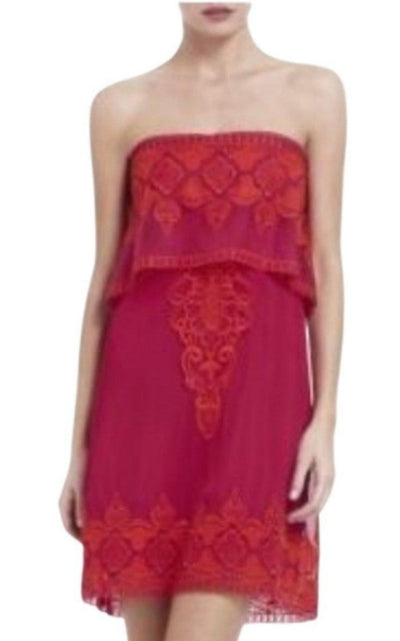 BCBGMAXAZRIA Mayela Ruby Red Strapless Dress - Runway Catalog